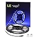 LE® 16.4ft 12V Flexible LED Strip Lights, Blue, 82 Lumens / 1.5 Watts per foot, 300 Units 3528 LEDs, Non-waterproof, Light Strips, LED Tape