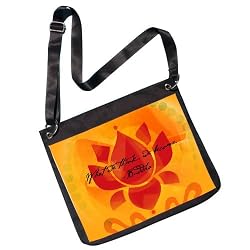 Buddha Quote Flat Messenger Bag