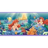 ArielWallBorder-LittleMermaidGirlsRoomWallpaperBorder