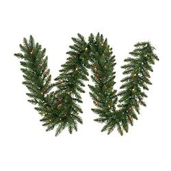 9' x 20" Pre-Lit Camdon Fir Artificial Christmas Garland - Multi LED Lights