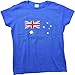 Australia Flag | Cute Aussie, Australian Ladies' T-shirt-Blue-Large