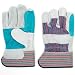 Tools & Hardware : Heavy Duty Synthetic Leather Utility Work Gloves - Small