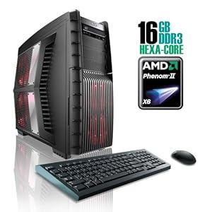 CybertronPC HURRICANE 2261ABS, AMD Phenom II Gaming PC, W7 Professional, Black