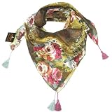 Women's Floral Spring & Summer Square Scarf - Cotton Print Scarves