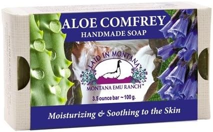Aloe Comfrey Soap Montana Emu Ranch Co. 3.5 oz Bar