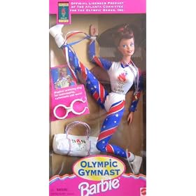 Olympic Gymnast Barbie Doll - 1996 Atlanta Games (Auburn Hair 1995)