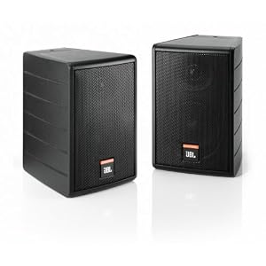 JBL Control Monitor High Performance Bookshelf Loudspeaker with Wall-Mount Brackets (Black)