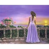 12 x 16 African American Unframed Lithograph Art Print By Consuelo Gamboa - Sunset
