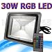 3000lm 30w RGB LED Spotlight Wall Wash Lighting with Remote Controller (Led Color: 4 Main Colors(green, Red, White & Blue) (Application: Play Grounds, Front or Back Yards, Advertisement Billboard, Construction Building, Garden, Landscape, Hotel, Marketplace Etc.)