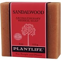 Sandalwood 100% Pure & Natural Aromatherapy Herbal Soap- 4 oz