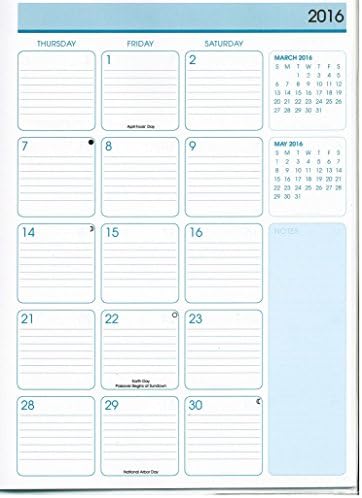 Leap Year Publishing 2016 Monthly Planner Calendar, 7.5-inch X 10.5-inch (Dog)