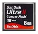 Sandisk 8 Gb Ultra Ii Cf Memory Card 15mb/s {sdcfh-008g-a11, Usa Retail Package}