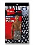 Hanes 3 Pair Mens Soft Cotton Knit Boxers Asst Prints