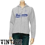 Delaware Fightin' Blue Hens Ladies Ash Classic Full Zip Vintage Hoody Sweatshirt