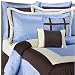 Fedora 8 Piece Hotel Comforter Set in Blue / Chocolate Size: King Fedora 8 Piece Hotel Comforter Set in Blue / Chocolate Size: King