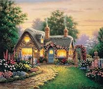 Cottage At Sunset Jigsaw Puzzle 1000pc