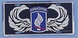 US Army 173rd Airborne Wings License Plate