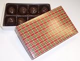 Scott's Cakes Vanilla Fudge Truffles 1/2 lb. Christmas Plaid Box