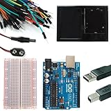 Arduino Uno Rev 3 Starter Kit -- 3' USB Cable --Solderless Breadboard -- 65 Jumper Wires -- Breadboard Holder