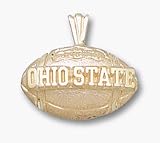 Ohio State Buckeyes Ohio State Football Pendant - 14KT Gold Jewelry