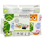 Itzy Ritzy Snack Happens Mini Reusable Snack Bag, Hoot
