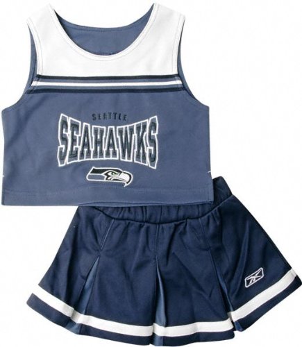 Seattle Seahawks Girl's Toddler 2-Pc Cheerleader Jumper