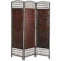 ENTWINE Dark Chocolate Brown Handmade 3 Pane Room Divider / Splitter Screens