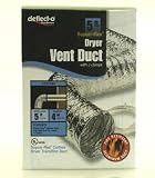4' x 8' Supurr Flex Dryer Vent Duct with Clamps