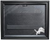 NFL Detroit Lions Removable Face Jersey Display - Black with Museum Quality UV Upgrade