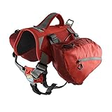 Kurgo Baxter Dog Backpack (Barn Red, Baxter (30-85lbs))