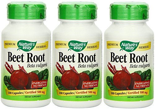 Nature's Way Beet Root Powder Capsules 500 Mg, 100-count (3 pck) Nature's Way Beet Root Powder Capsules 500 Mg, 100-count (3 pck)