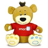 Smart-e-Bear, The First Soft Bear With Smart-e Software by Intellitoys and Kids Preferred, Beige/Whi