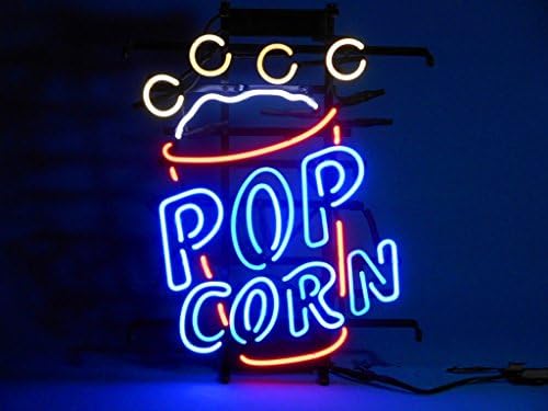 XINHANG 17X14 Inches Real Glass Neon Sign For Popcorn Beer Bar Pub Restaurant Home Display