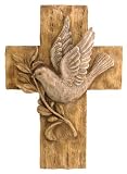 New Creative 26382 Seeds of Faith Cross Wall D?cor, Dove, 7.5-Inches x 9.75-Inches