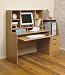 Computer Desk/Hutch in Alder Oak Finish By Mylex Furniture