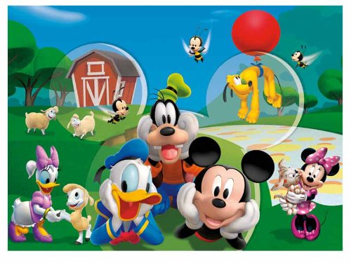 Clementoni 20029.0 - Puzzle Magic 3D - 104 teilig Mickey Mouse - The Happy Farm