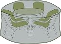 84" Round Table & Chair Cover