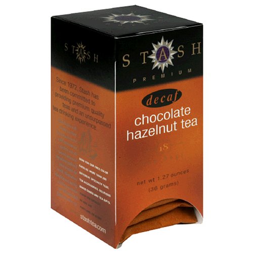 Stash Premium Decaf Chocolate Hazelnut Tea, Tea Bags, 18-Count Boxes (Pack of 6) by Stash