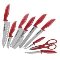 TV Das Original 6556 Titanium Messerset 14-teilig, rot mit sw. Block