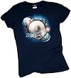 Portal -- Stargate Atlantis Crop Sleeve Fitted Juniors T-Shirt