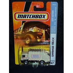 Mattel Matchbox 2007 MBX City Action 1:64 Scale Die Cast Metal Car # 47 - Think Green, Think Globally, Recycle Locally Garbage Truck