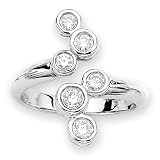 14K White Gold 1/4 ct. Diamond Right Hand Ring