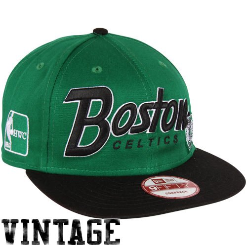 NBA New Era Boston Celtics Snap It Back Snapback Hat - Green-Black