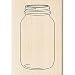 EK Success Inkadinkado Mason Jar Wood Stamp for Arts and Crafts, 2.75'' W x 4'' L