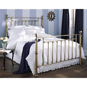 Waldorf Aged Brass Finish Full Size Metal Bed