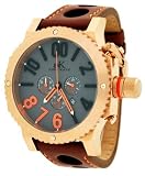 Adee Kaye AK7220-MRG Grey Men's Oversized Chronograph