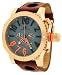 Adee Kaye AK7220-MRG Grey Men's Oversized Chronograph