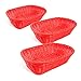 Colorbasket Rectangular Basket - Red, Set of 3-31404-108-3p