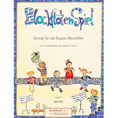 Blockfl�tenSpiel Band 2 mit Bleistift -- die Fortsetzung der abwechslungsreichen Schule f�r Sopranblockfl�te mit Illustrationen von Marlies Walkowiak - Noten/sheet music
