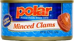 MW Polar Minced Clams, 6.5-Ounce Cans (Pack of 12)